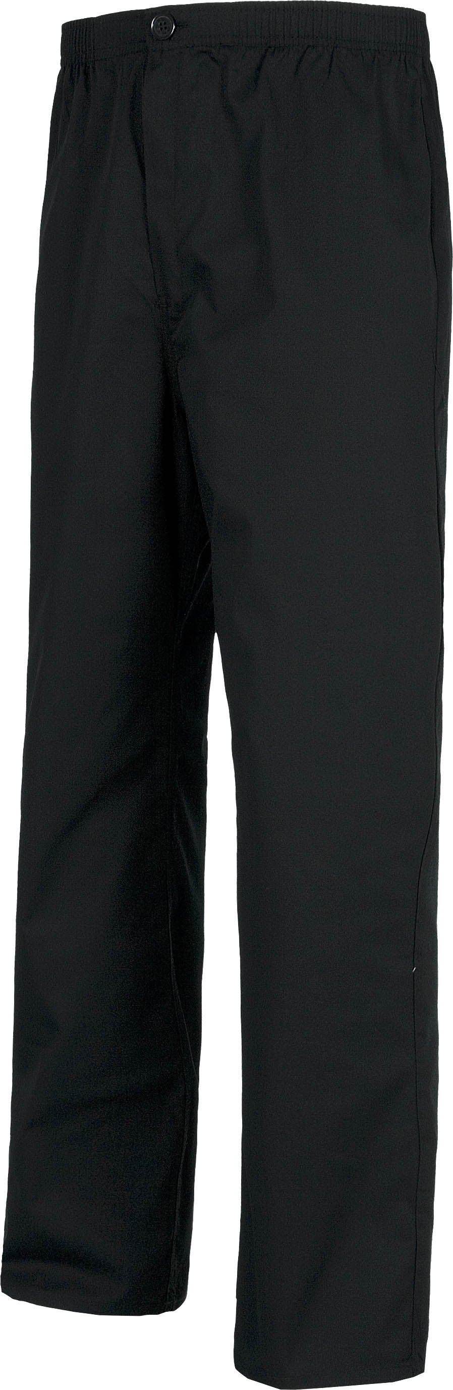 Pantalón recto. Elástico en cintura. Un bolso trasero. Cierre de botón y bragueta de cremallera. WTB9300