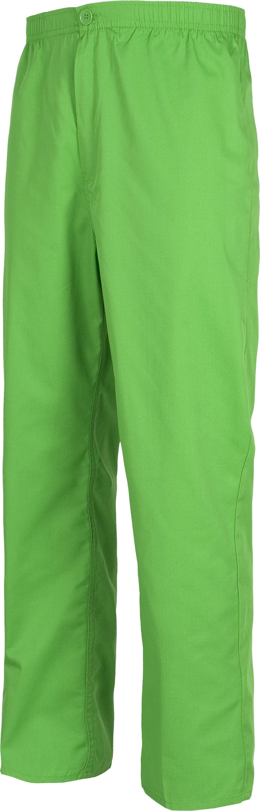 Pantalón recto. Elástico en cintura. Un bolso trasero. Cierre de botón y bragueta de cremallera. WTB9300