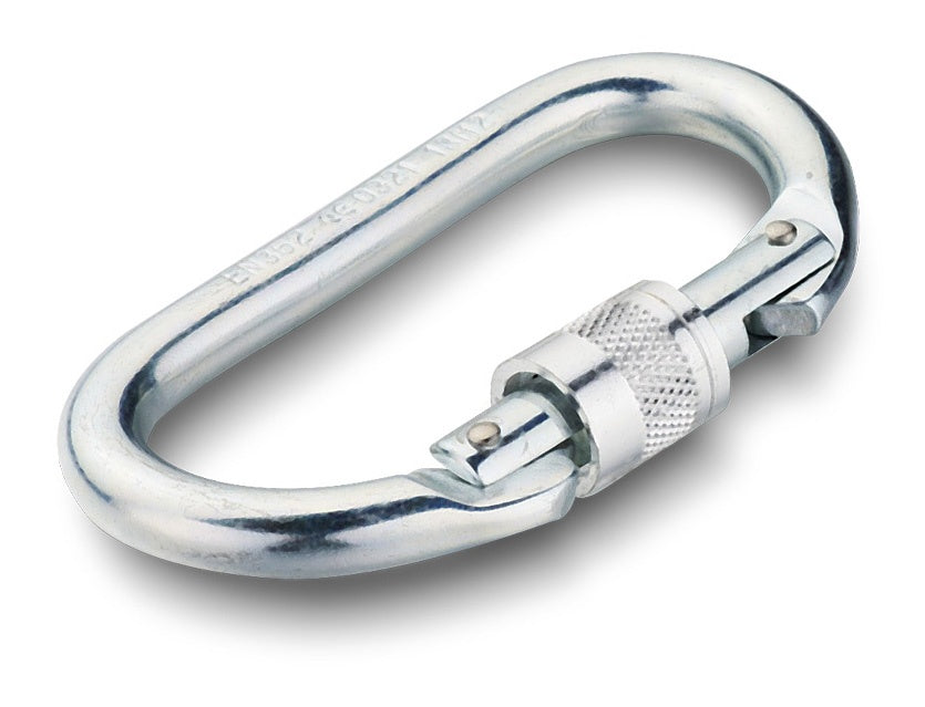 Mosquetón de acero con cierre de rosca modelo AZOR