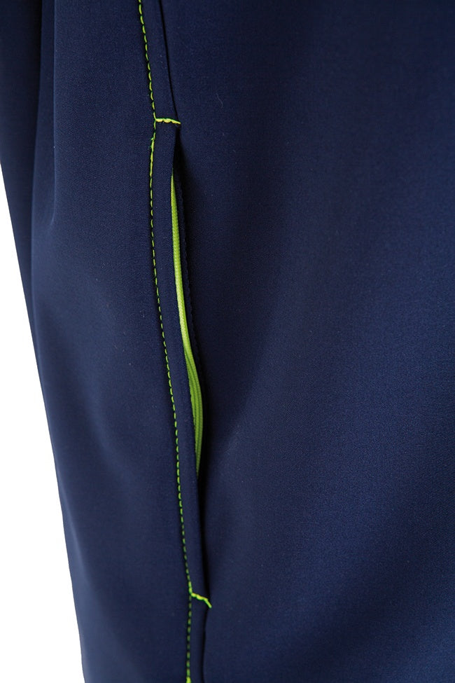 Cazadora SoftShell con cremallera central bicolor