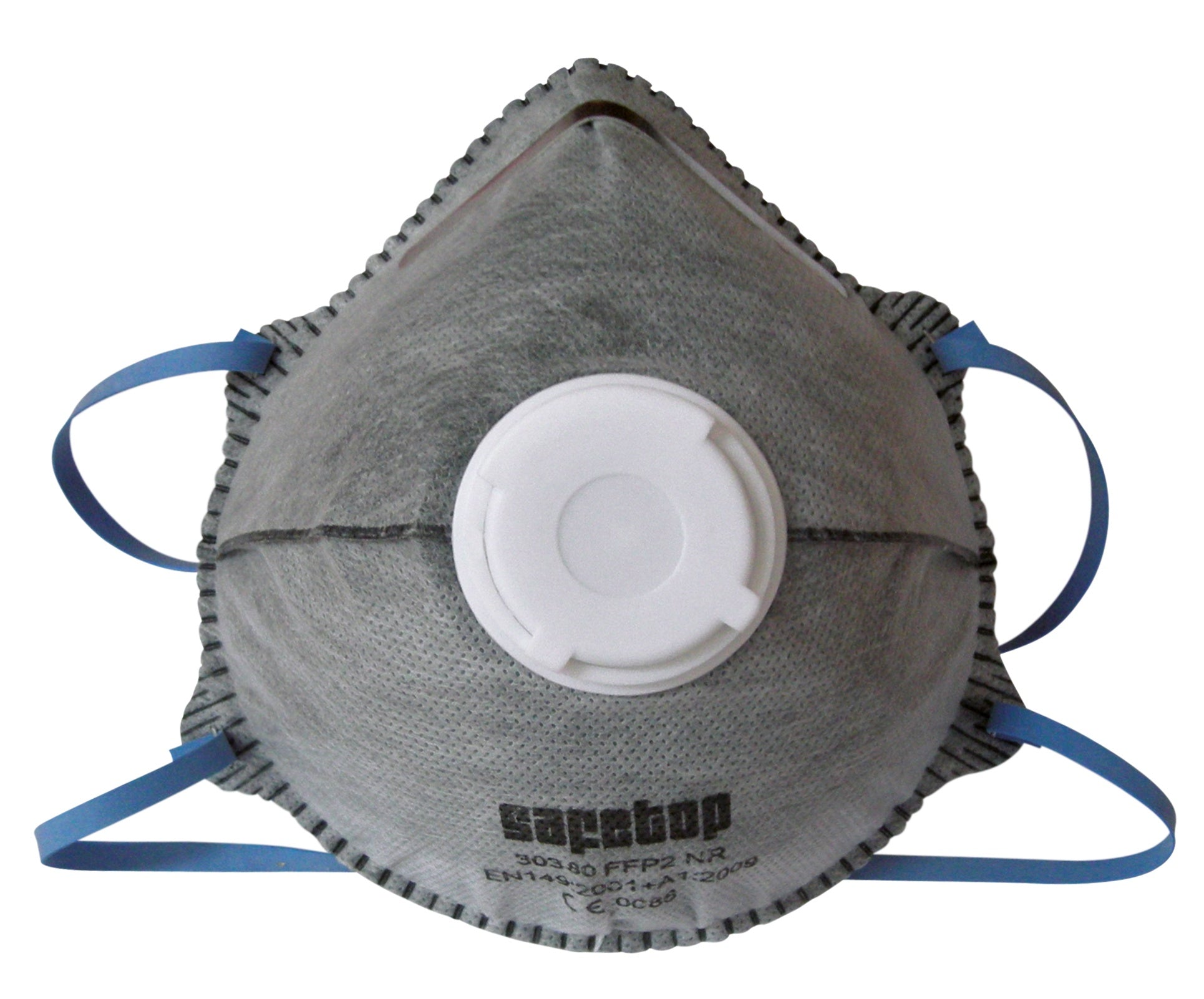 Mascarilla de celulosa con válvula de exhalación y carbón activado FFP2 SL - caja 12 uds.