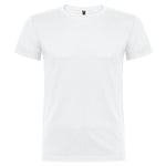 Camiseta de algodón básica de manga corta y cuello redondo