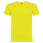 Camiseta de algodón básica de manga corta y cuello redondo