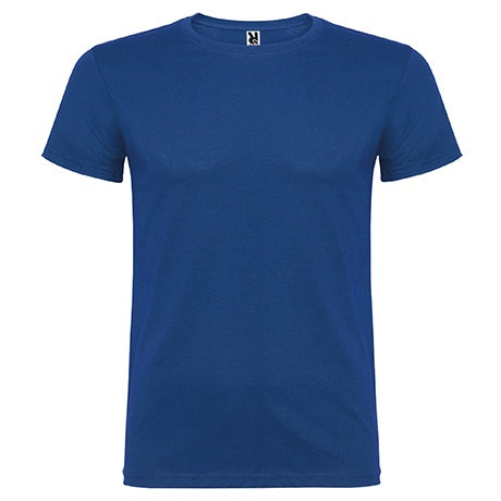 Camiseta de algodón básica de manga corta y cuello redondo