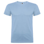 Camiseta de algodón básica de manga corta y cuello redondo