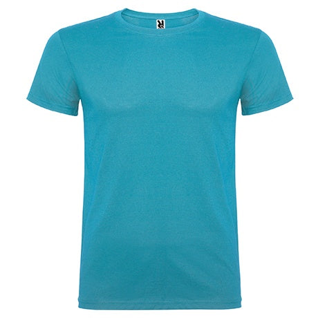 Camiseta de algodón básica de manga corta y cuello redondo