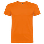 Camiseta de algodón básica de manga corta y cuello redondo