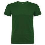 Camiseta de algodón básica de manga corta y cuello redondo