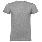 Camiseta de algodón básica de manga corta y cuello redondo