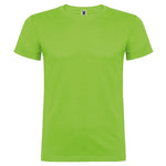 Camiseta de algodón básica de manga corta y cuello redondo