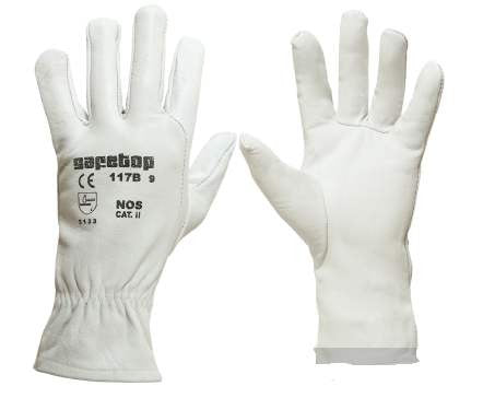 Guantes cuero flor nos - 117B
