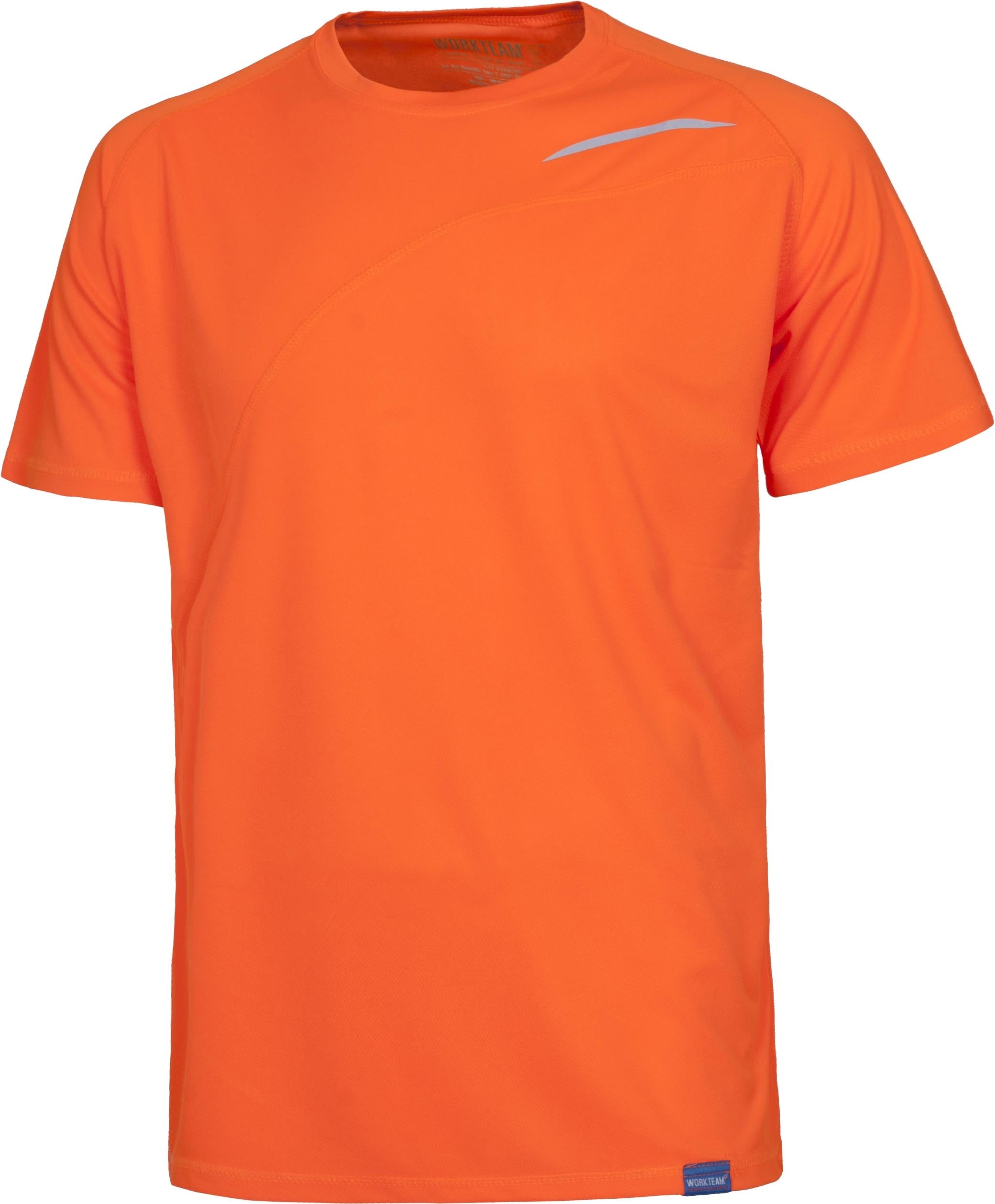 camiseta técnica manga corta en colores flúor