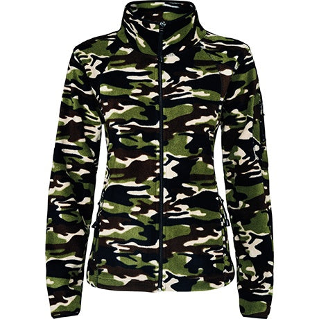 Chaqueta polar para mujer con cremallera completa