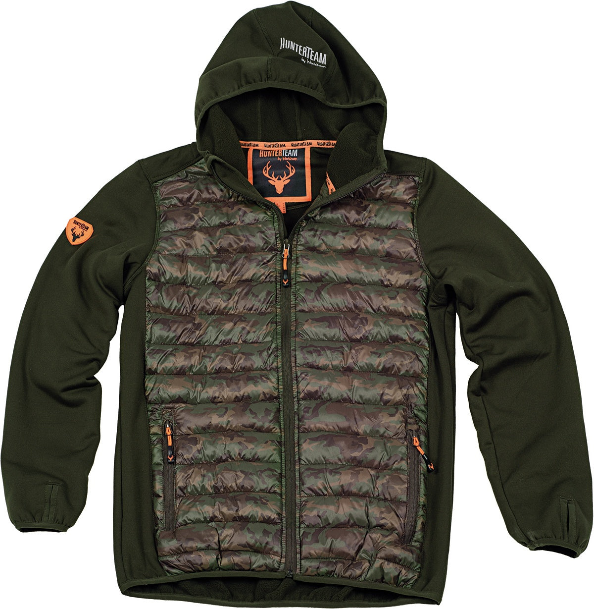 Chaqueta tejido sudadera acolchada