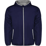 Chubasquero unisex con cremallera y capucha