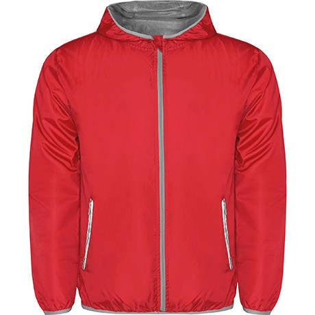 Chubasquero unisex con cremallera y capucha