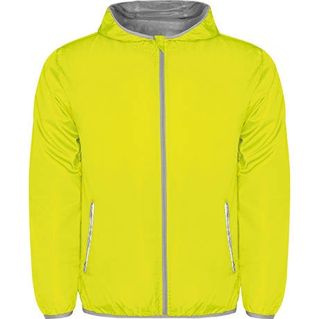 Chubasquero unisex con cremallera y capucha
