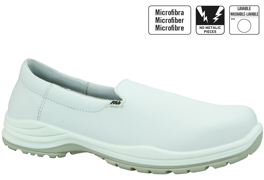 Zapato de piel sin cordones anti deslizante