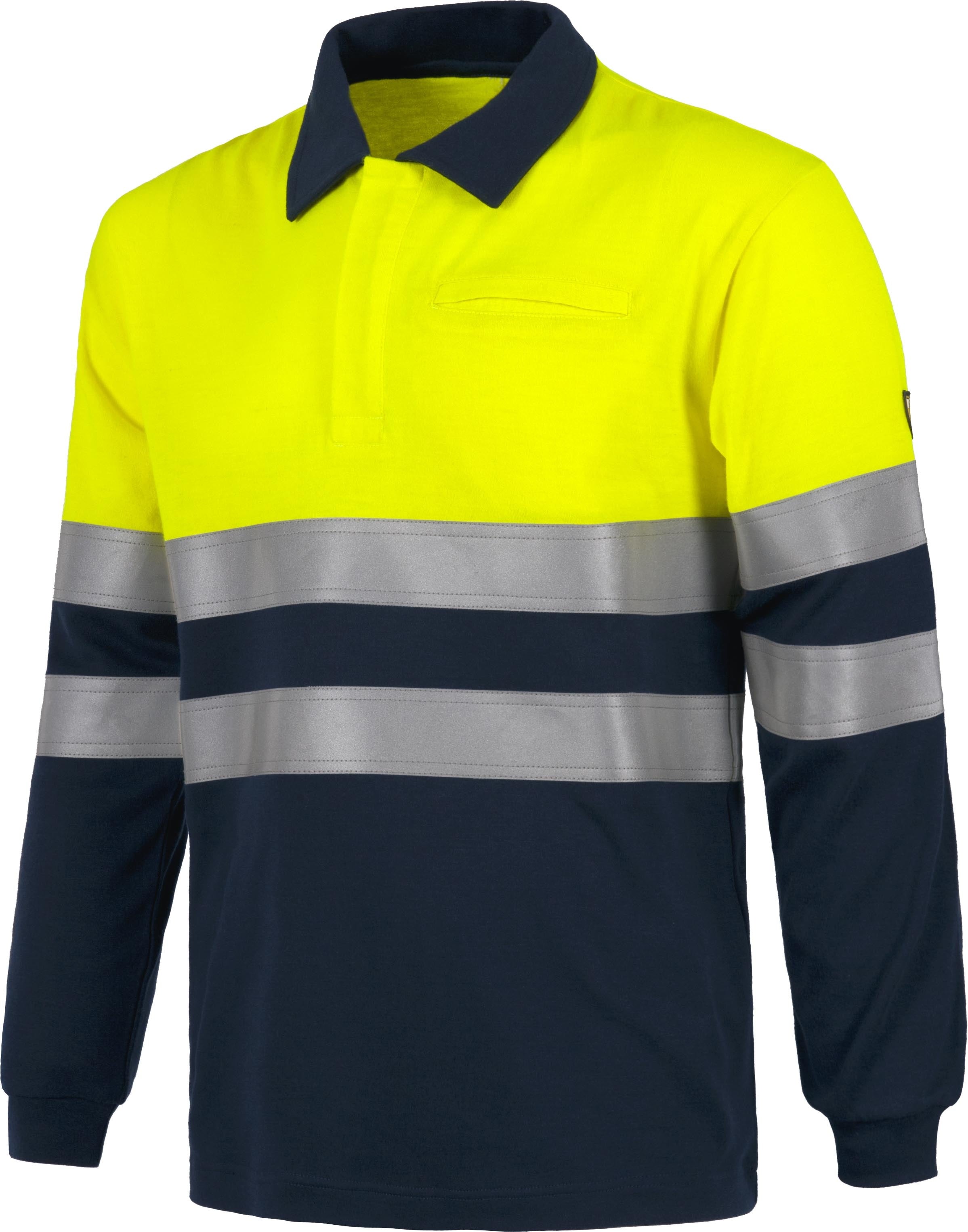 Polo ignífugo y antiestático de alta visibilidad