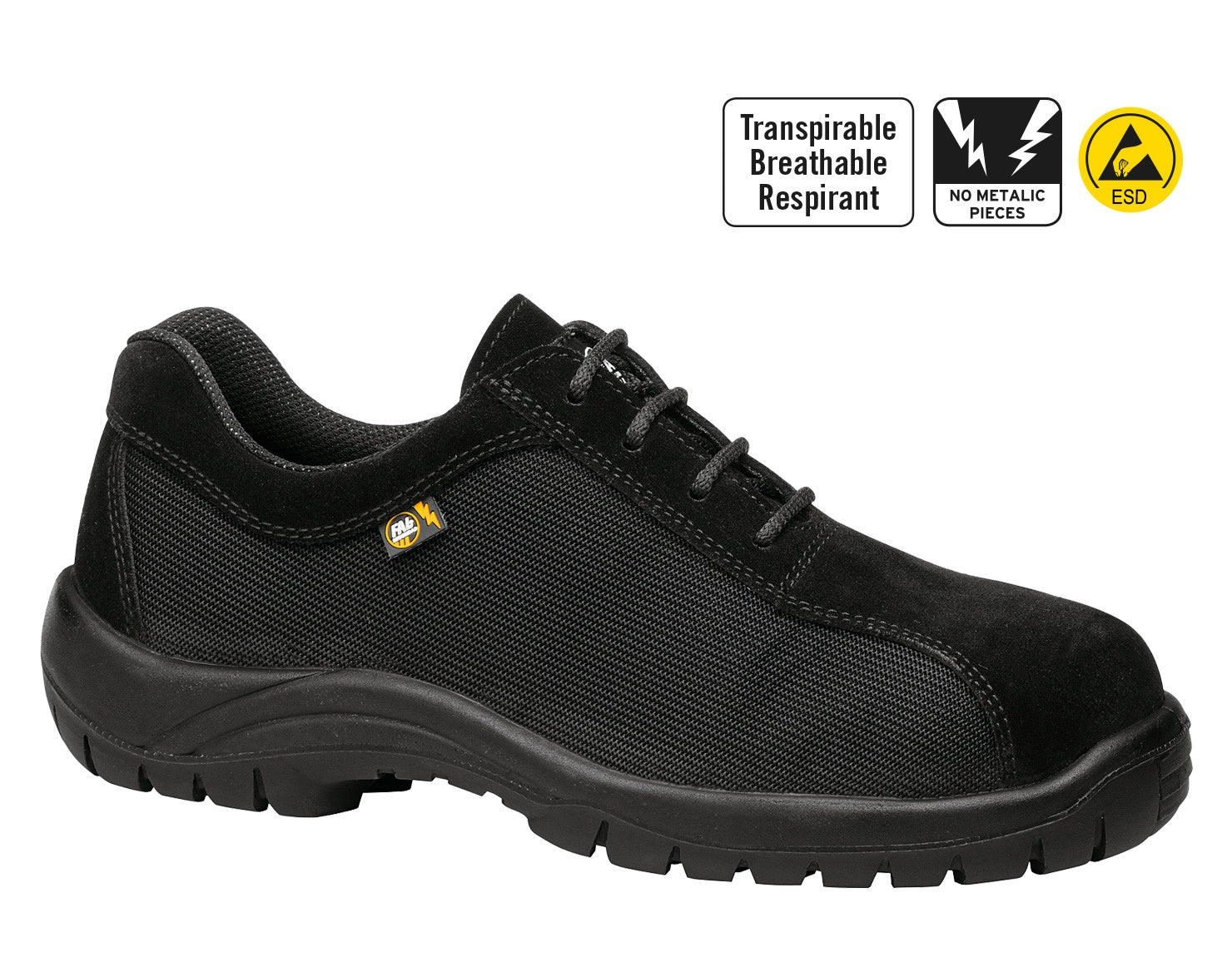 Zapato Kyros Top Negro Transpirable