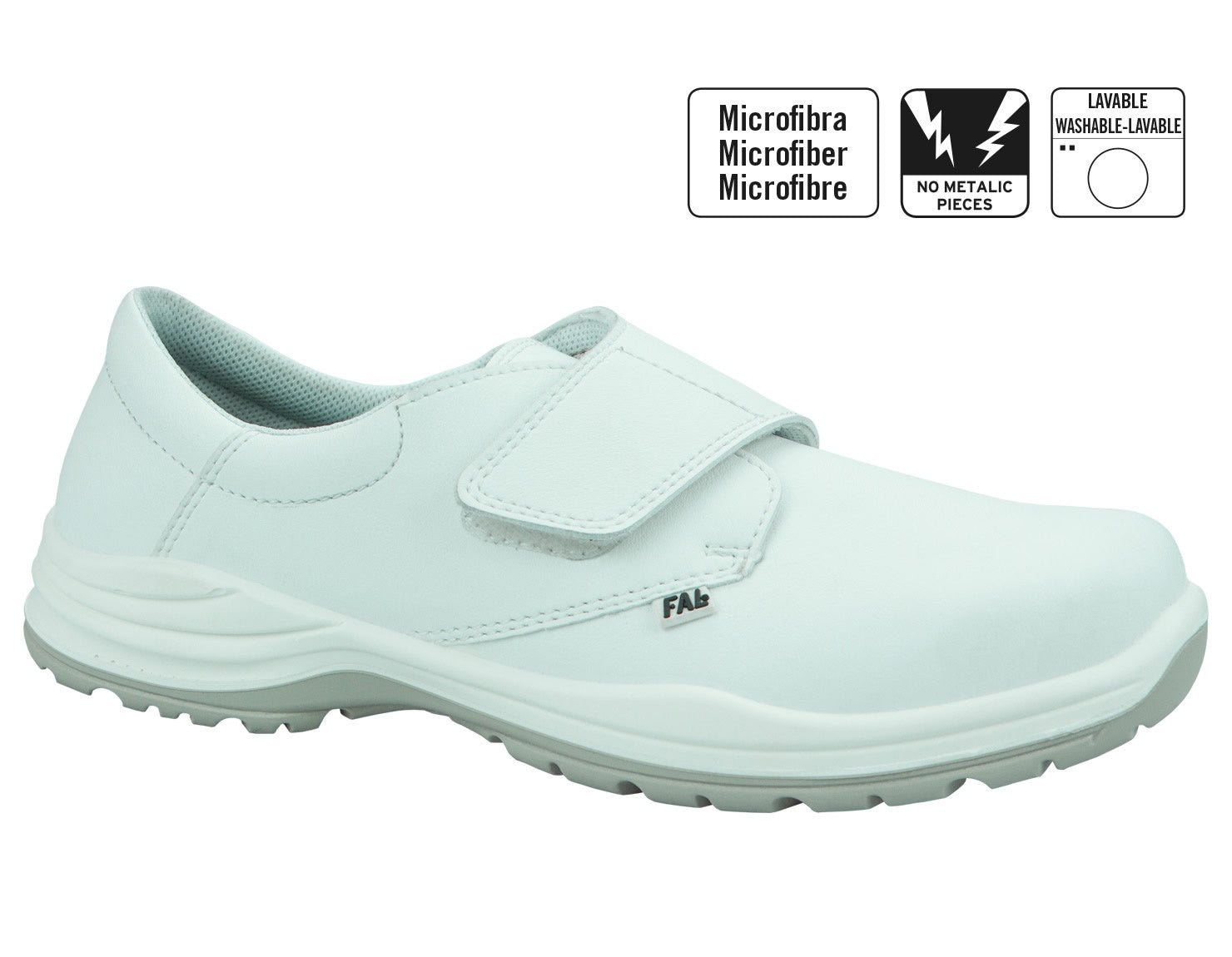 Zapato de caballero confort mod. BARCELONA con cierre de velcro