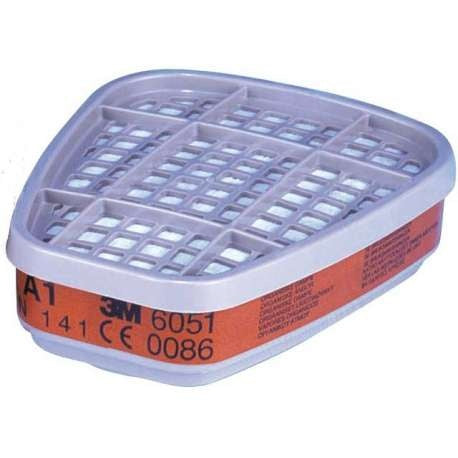 Filtro A1 Clase 1, contra vapores orgánicos. Caja 8 uds.