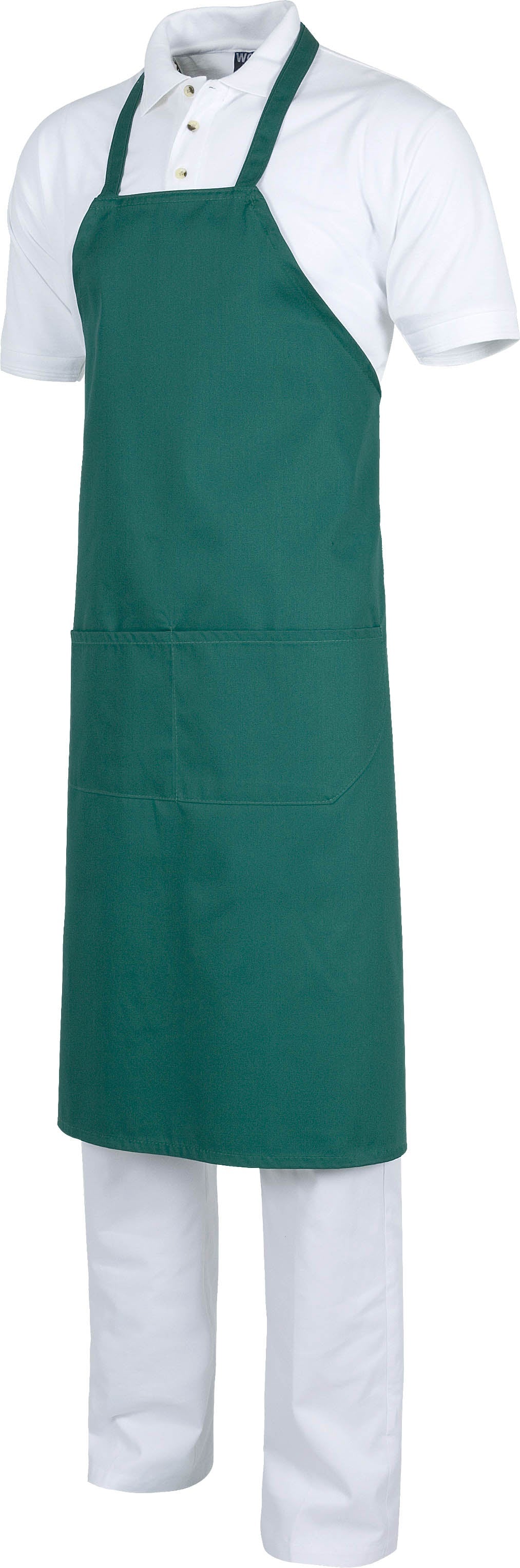 Delantal cruzado con 2 bolsillos. Fabricación especial. 95x90cm.  Talla única.