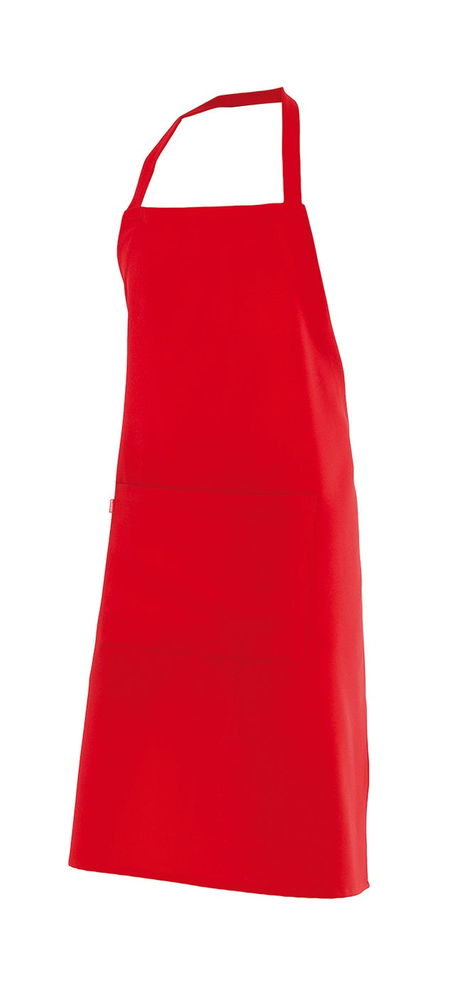 Delantal largo con peto fabricado en poliester