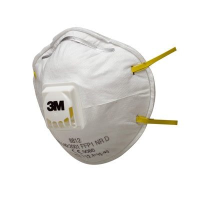 3M 8812 Mascarilla FFP1 moldeada c/válvula. Caja 10 uds.