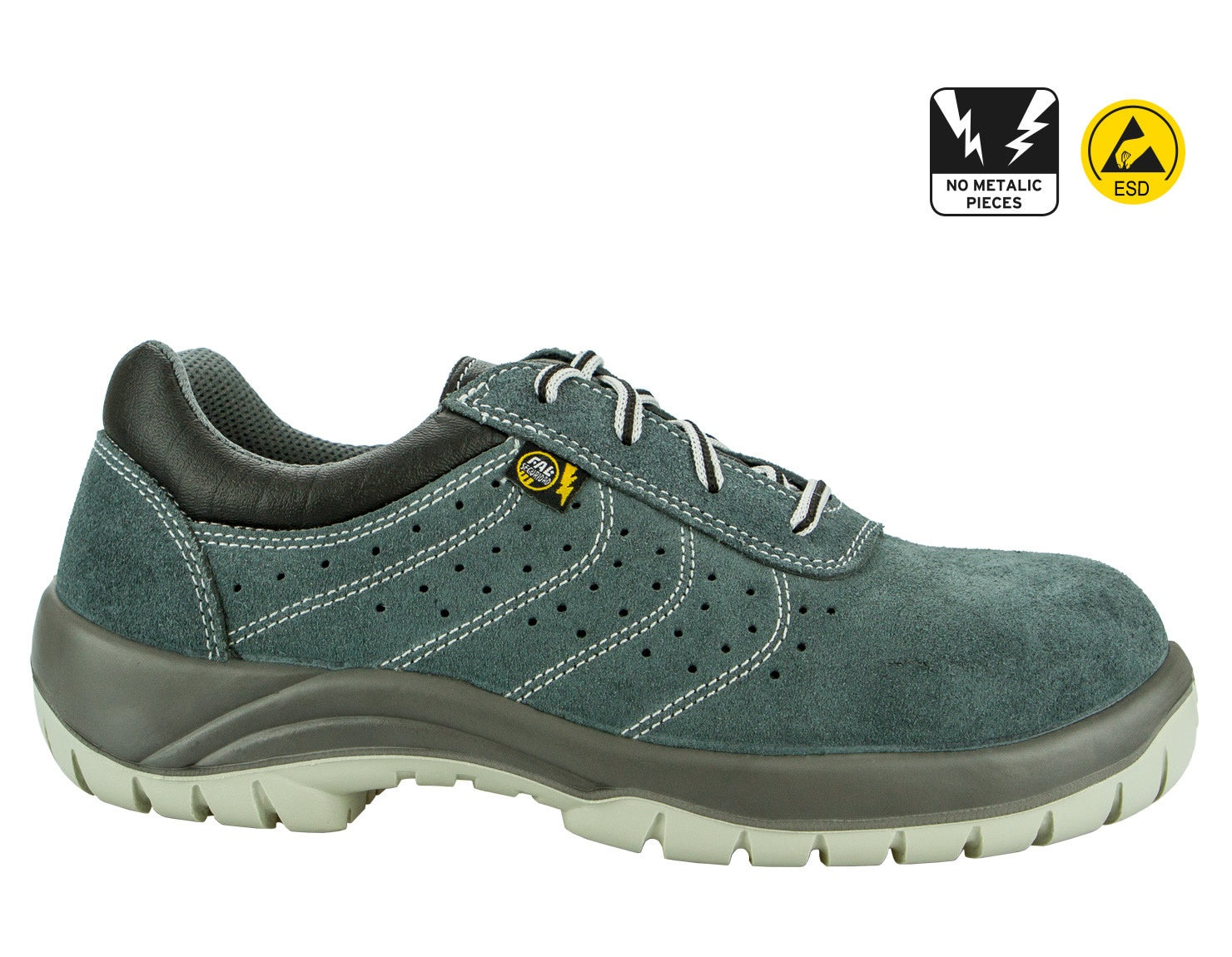 Zapato de seguridad SELLA de serraje S1P