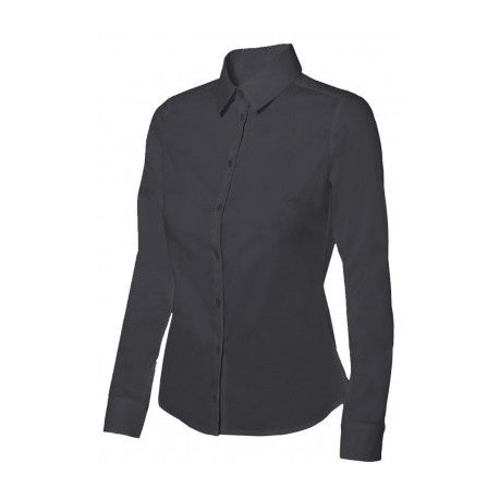 Camisa de camarera tejido Stretch manga larga