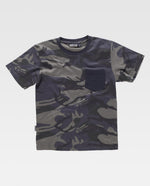 Camiseta en manga corta camuflaje
