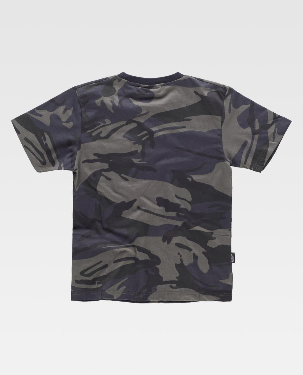 Camiseta en manga corta camuflaje