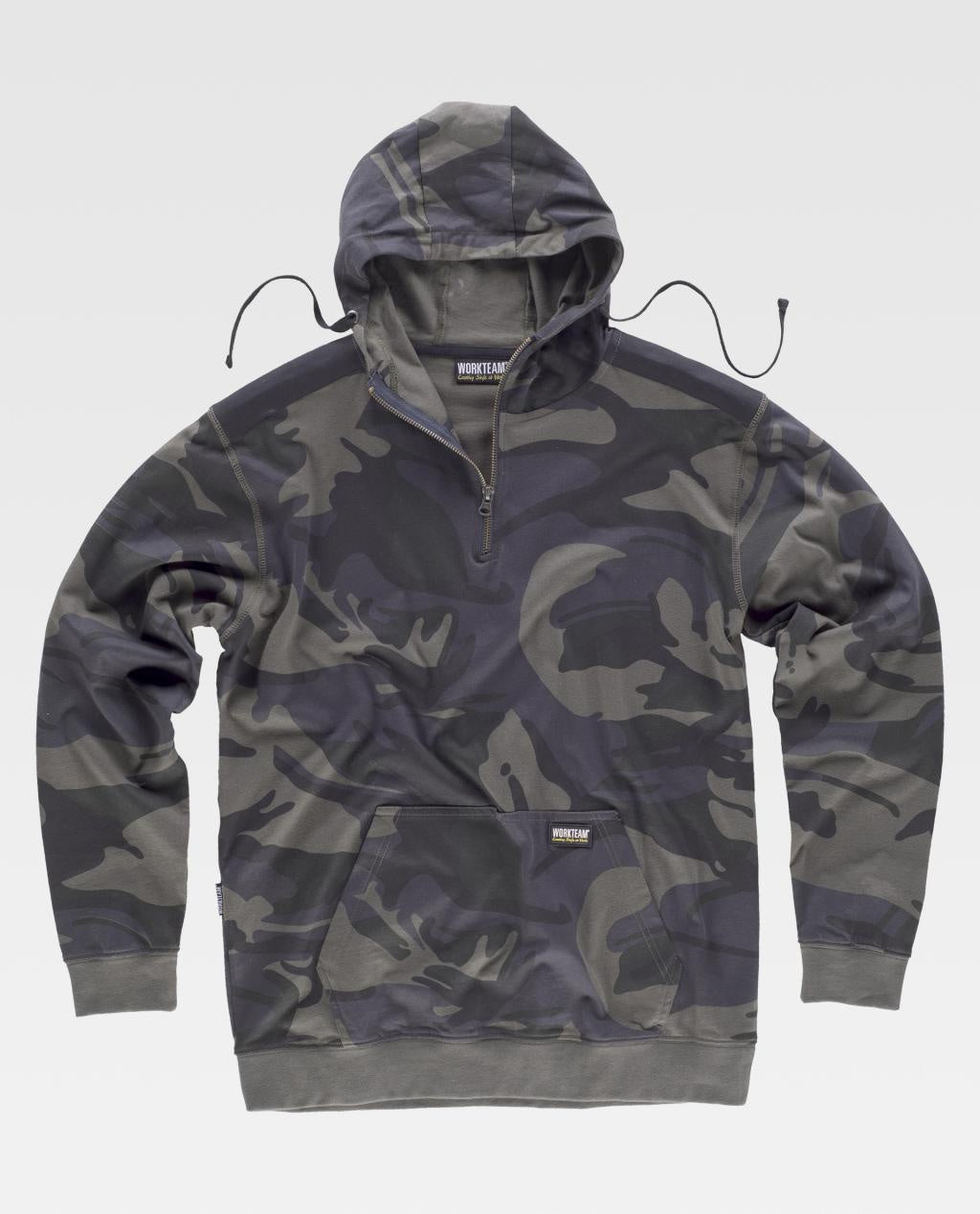 Sudadera camuflaje con capucha
