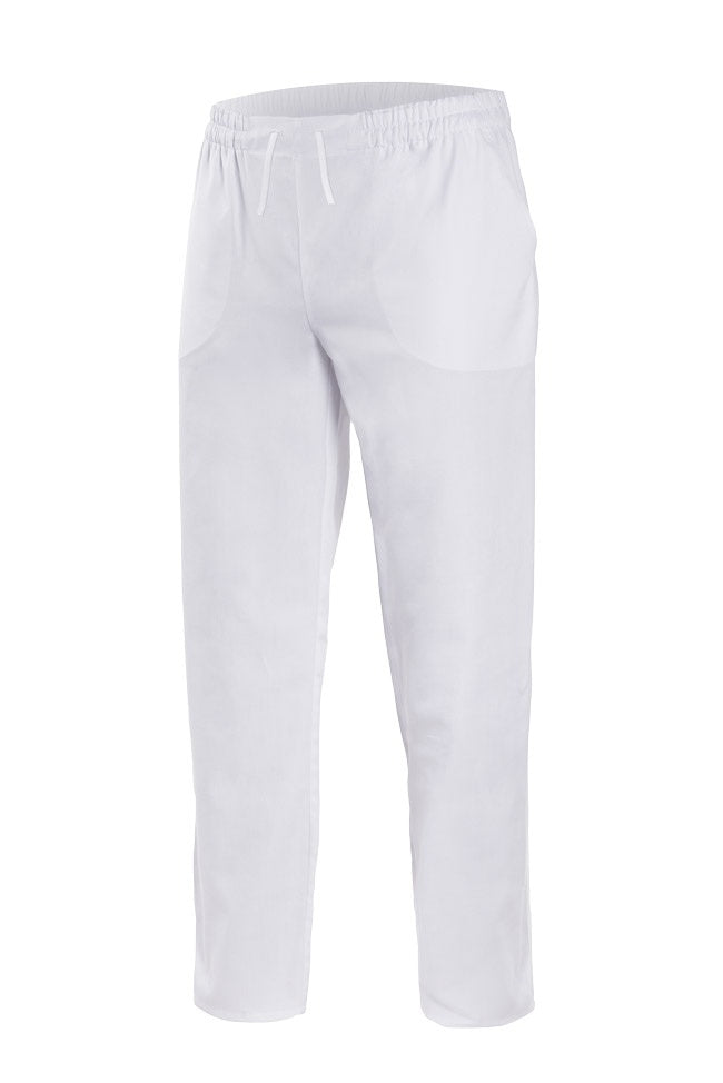 Pantalón sanitario con goma elástica, cordón y dos bolsillos
