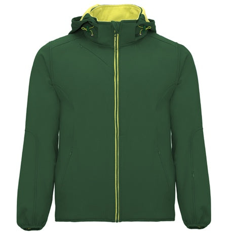 Softshell con capucha y corte deportivo