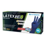 Guante de látex sin polvo alta protección