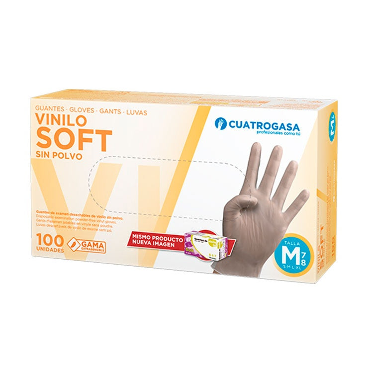 Guante de vinilo sin polvo