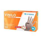 Guantes de vinilo con polvo