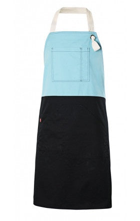 Delantal bicolor con peto