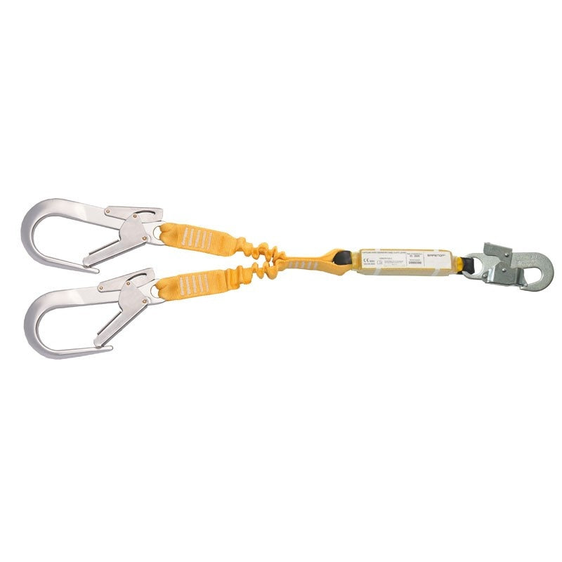 Cinta elástica doble de 0,90m con aborvedor y mosquetones