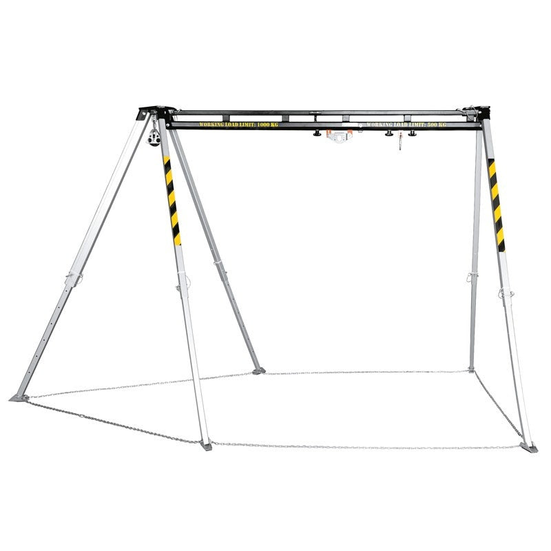 Trípode araña compuesto por viga y trípode con 4 puntos de anclaje fijos y 2 móviles ST80373