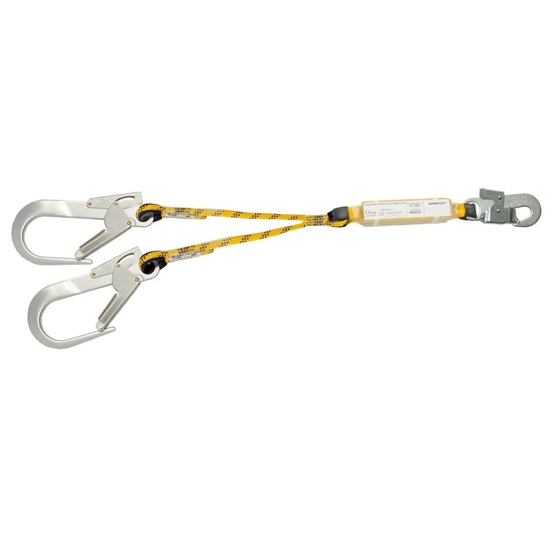 Doble cuerda con absorbedor y 2 mosquetones ST80227B