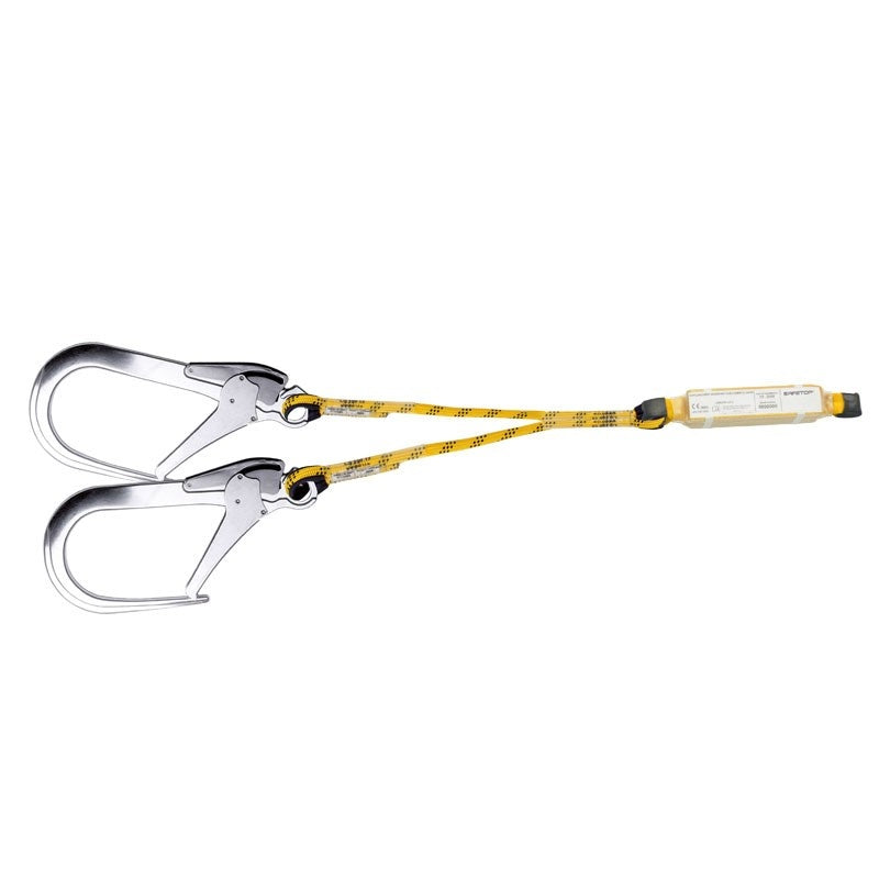 Doble cuerda con absorbedor y mosquetones supermaxi 80229