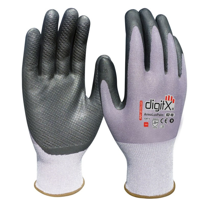 Guante con rayas en la palma de nitrilo ARMOLUX PALM ST62-10