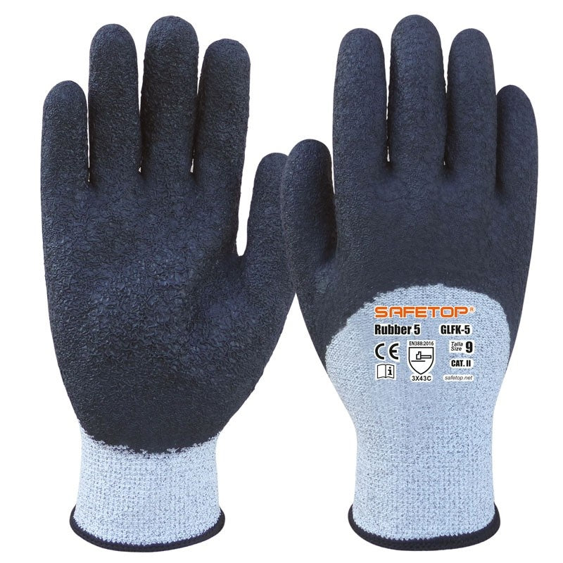 Guante de látex rugoso anticorte B RUBBER STGLFK-5