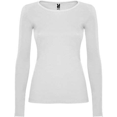 Camiseta manga larga de mujer semientallada