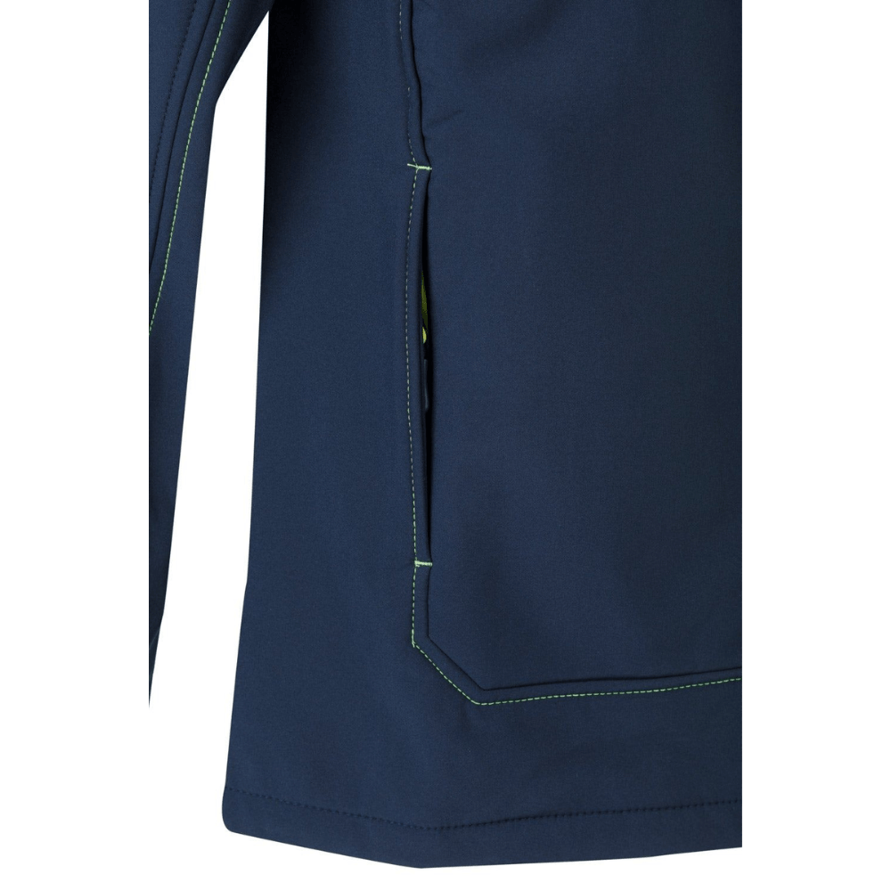 Casaco SoftShell com fecho central bicolor