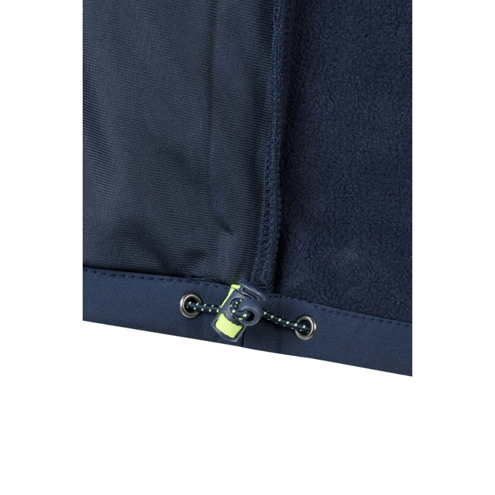 Casaco SoftShell com fecho central bicolor