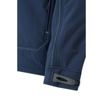 Casaco SoftShell com fecho central bicolor